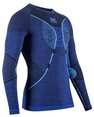 X-Bionic Langarmshirt Funktionsunterw&auml;sche Merino-Natural Shirt (Merinowolle) blau