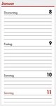 bsb-obpacher Terminkalender BSB Ersatzkalendarium 2027 A8 Mini 1W 2S (02-0195)