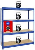 PROREGAL&reg; Schwerlastregal Robustes Steckregal Lastenregal DINO mit 4 stabilen