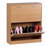 Wohnling Schuhkipper WL1.173 KIEL Schuhregal Schuhablage Schuhkommode Buche (Buche