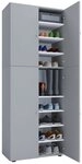 VCM Schuhschrank Schuhkommode Lona B. 70 x H. 184 x T. 40 cm