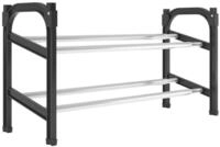 vidaXL Schuhschrank NA Schuhregal mit 2 Ablagen Ausziehbar 119x24x37 cm