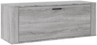 vidaXL Schuhschrank Wand-Schuhregal Grau Sonoma 100x35x38 cm Holzwerkstoff