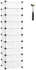SONGMICS Schuhregal Steckregal, Regalsystem, Schuh-Organizer, 10 Ebenen, 43 x...