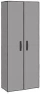 vidaXL Schuhschrank NA Schuhschrank Grau 60x30x166 cm Stoff