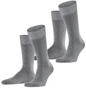 FALKE Socken Happy 2-Pack Socken (2-Paar) Set aus 2 Paar Baumwollstr&uuml;mpfen