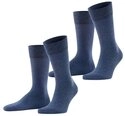 FALKE Socken Happy 2-Pack Socken (2-Paar) Set aus 2 Paar Baumwollstr&uuml;mpfen