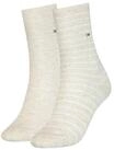 Tommy Hilfiger Socken TH WOMEN SOCK 2P SMALL STRIPE (2-Paar, 2 Paar) mit schmalem