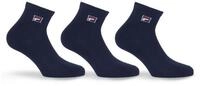 Fila Kurzsocken UNISEX QUARTER PLAIN SOCKS (3-Paar) mit eingestrickem Logo