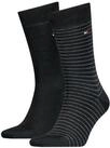 Tommy Hilfiger Socken TH MEN SMALL STRIPE SOCK 2P (2-Paar, 2 Paar) Tommy