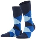 Burlington Socken Clyde Einheitsgr&ouml;&szlig;e 40-46, modernes Argyle-Muster,