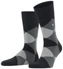Burlington Socken Clyde Einheitsgr&ouml;&szlig;e 40-46, modernes Argyle-Muster,