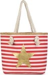 styleBREAKER Strandtasche Strandtasche mit breiten Streifen und Stern (1-tlg)