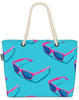 VOID Strandtasche (1-tlg), Pinke Sonnenbrillen Beach Bag Sonne Brille Sommer...