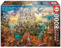 Educa Puzzle Puzzle Stadt der Tr&auml;ume 8000 Teile, Puzzleteile