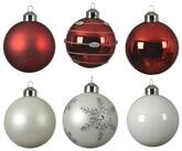 MARELIDA Weihnachtsbaumkugel Christbaumkugel Weihnachtskugel Glas D: 8cm rot...