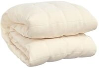 vidaXL Bett&uuml;berwurf Gewichtsdecke Hellcreme 122x183 cm 5 kg Stoff