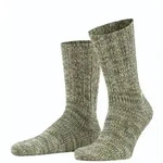 FALKE Socken Tagessocke Brooklyn Crew (Bootsock, Grobstrick-Optik) thymiangr&uuml;n...