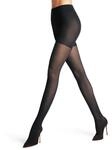 Feinstrumpfhose FALKE "Rib Shaping", Damen, Gr. S, schwarz (schwarz (3009)),