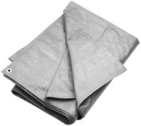 vidaXL Schutzplane Abdeckplane 180 g/m&sup2; 6x6 m Grau HDPE (1-St)