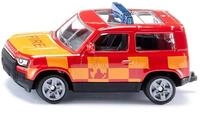 Siku Spielzeug-Auto Feuerwehr-Gel&auml;ndewagen mit Signalbalken, Metall-Karosserie,