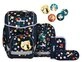 ergobag Schulranzen cubo Set (5-tlg., 5-teiliges Set), gr&ouml;&szlig;enverstellbares