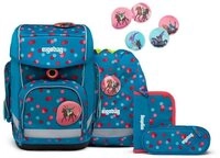 ergobag Schulranzen Cubo (5tlg., inkl. Sportbeutel, Federm&auml;ppchen,