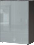 GERMANIA Schuhschrank Oakland mit Glasfront Breite: 87 cm, T&uuml;rd&auml;mpfung,