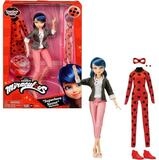 Bandai Anziehpuppe Puppe Miraculous Marinette mit 2 Outfits 26cm