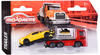 majORETTE Spielzeug-Abschlepper MAN Abschleppwagen Tow Truck mit Ford GT gelb