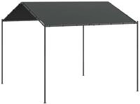 vidaXL Pavillon, Gartenpavillon Anthrazit 3x3 m Stahl und Stoff
