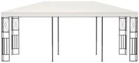 vidaXL Pavillon, Partyzelt 3&times;6 m Creme Stoff