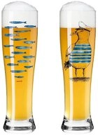 Ritzenhoff Bierglas Ritzenhoff Brauchzeit Weizen 2er #13 #14 D. Garreton H22,