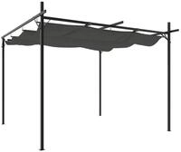 vidaXL Pergola, mit Schiebedach Anthrazit 295x292x230 cm