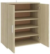 vidaXL Schuhschrank Schuhregal Sonoma-Eiche 60x35x70 cm Holzwerkstoff