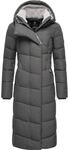 Wintermantel RAGWEAR "Wintermantel Pavla Long", Damen, Gr. M, grau, Obermaterial: