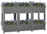vidaXL Hochbeet, Kr&auml;uterhochbeet 120x40x71 cm Polypropylen
