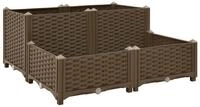 vidaXL Hochbeet Hochbeet 80x80x38 cm Polypropylen (1 St)