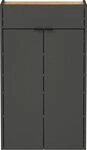 GERMANIA Schuhschrank h&auml;ngend / stehend, Graphit / Navarra-Eiche-Dekor - 56x97x22cm