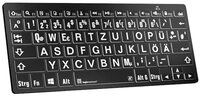 Logickeyboard White on Black dt. (PC/BT LKB-LPWB-BTPC-DE Tastatur...