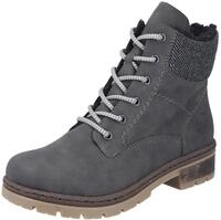 Winterstiefelette RIEKER, Damen, Gr. 36, grau (dunkelgrau), Lederimitat, Textil,