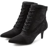 Schn&uuml;rstiefelette LASCANA "Herbststiefelette, Stiefel", Damen, Gr. 40, schwarz,