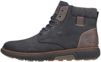 Winterboots RIEKER, Herren, Gr. 40, bunt (dunkelblau, braun), Lederimitat,