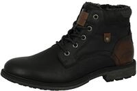 Winterboots TOM TAILOR, Herren, Gr. 40, schwarz, Lederimitat, Textil, Schuhe