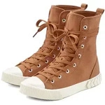 LASCANA Stiefelette im Combat Look, High Top Sneaker, Schn&uuml;rschuh, Textil-Boots