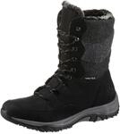 Winterboots RIEKER, Damen, Gr. 36, schwarz (schwarz, kombiniert), Lederimitat,
