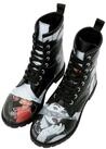 DOGO Long Boots Schn&uuml;rstiefel Go Back To Being Yourself Black Damen Schn&uuml;rboots