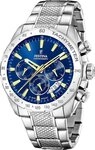 Festina Quarzuhr Festina Herrenuhr Edelstahl silber, (Chronograph), Herren Armbanduhr