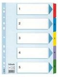 ESSELTE Aktenordner Esselte Ordnerregister Vollformat 1-5 wei&szlig; 5-teilig
