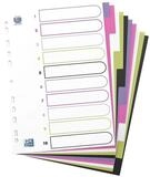 OXFORD Aktenordner MyColour, Register blanko,10-tlg., DIN A4, Kunststoff
